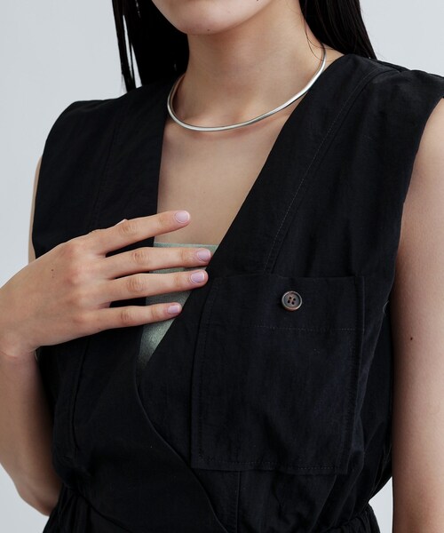 GALLEST（ギャレスト）の「Vネックオーバーオール（サロペット/オーバーオール・レディース・ダークブラウン/ブラック・36/38）」の14枚目の写真