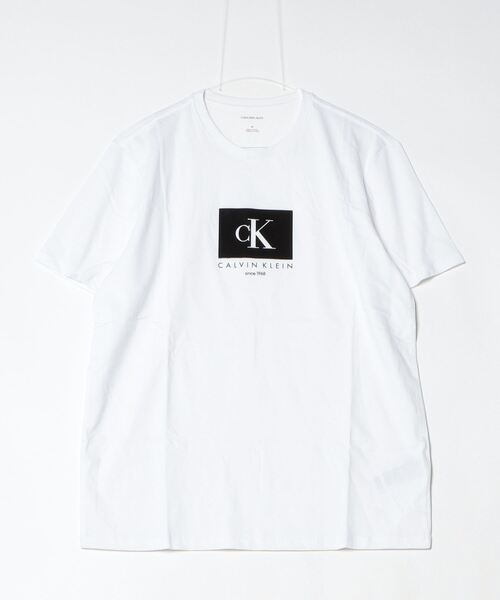 売れ筋商品|||カルバンクライン Tシャツ レディース トップス MONOLOGO V NECK TEE - Print T-shirt - ck black Calvin Klein tシャツ 「Calvin Klein/カルバンクライン」CORE