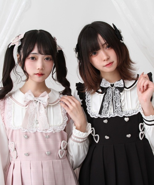 DearMyLoveRose(ディアマイラブローズ)の「ドッキンジャスカ風ワンピース(ワンピース・レディース・ベビーピンク/パープル/ブルー/ブラック・MEDIUM/LARGE/LL/3L)」の9枚目の写真