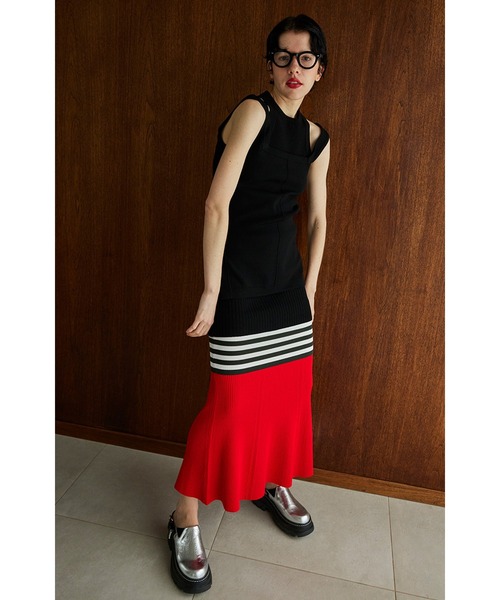 ommo スカート OMMO スカート LAYERED KNIT SK : ZOZOTOWN Yahoo!店 - 通販