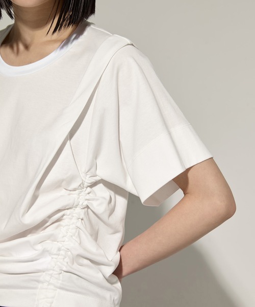 STUDIOUS マルチレングスドローストリングTシャツ STUDIOUS（ステュディオス）の「【STUDIOUS/ステュディオス】Multi