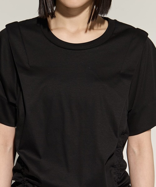 STUDIOUS/ステュディオス】Multi Length Drawstring Tee/マルチ