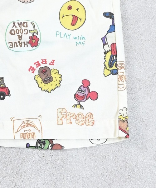 Ocean&Ground（オーシャン&グラウンド）の「FUNNYタックショーツ（その他パンツ・キッズ・チャコール/オフホワイト・80/90/95/100/110/120/130/140）」の14枚目の写真