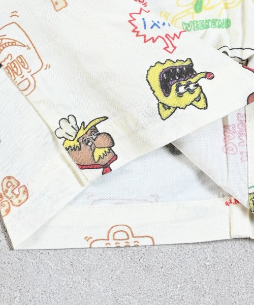 Ocean&Ground（オーシャン&グラウンド）の「FUNNYタックショーツ（その他パンツ・キッズ・チャコール/オフホワイト・80/90/95/100/110/120/130/140）」の15枚目の写真