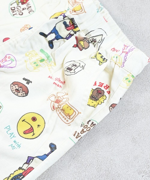 Ocean&Ground（オーシャン&グラウンド）の「FUNNYタックショーツ（その他パンツ・キッズ・チャコール/オフホワイト・80/90/95/100/110/120/130/140）」の11枚目の写真