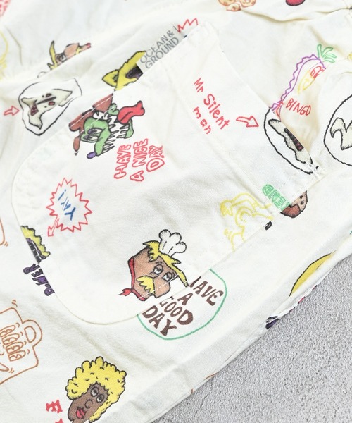 Ocean&Ground（オーシャン&グラウンド）の「FUNNYタックショーツ（その他パンツ・キッズ・チャコール/オフホワイト・80/90/95/100/110/120/130/140）」の12枚目の写真