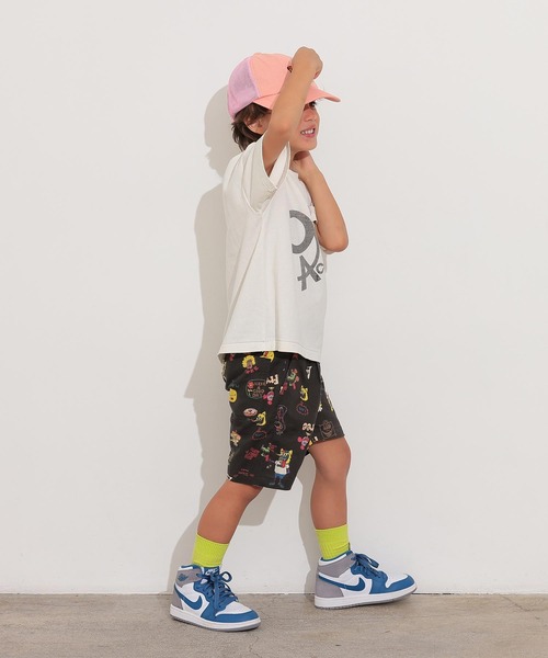 Ocean&Ground（オーシャン&グラウンド）の「FUNNYタックショーツ（その他パンツ・キッズ・チャコール/オフホワイト・80/90/95/100/110/120/130/140）」の7枚目の写真