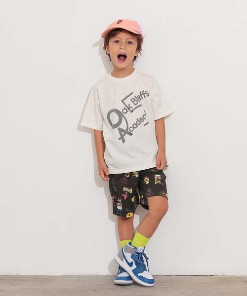 Ocean&Ground（オーシャン&グラウンド）の「FUNNYタックショーツ（その他パンツ・キッズ・チャコール/オフホワイト・80/90/95/100/110/120/130/140）」の5枚目の写真