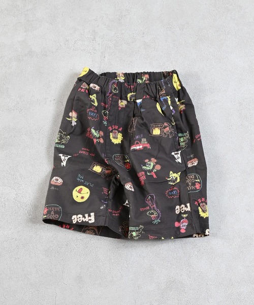 Ocean&Ground（オーシャン&グラウンド）の「FUNNYタックショーツ（その他パンツ・キッズ・チャコール/オフホワイト・80/90/95/100/110/120/130/140）」の3枚目の写真