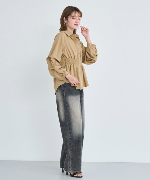 attiree(アティレー)の「【S/M/Lサイズ展開】【Blackブリーチ加工】ハイウエストブラックデニム(デニムパンツ・レディース・ブラック・SMALL/MEDIUM/LARGE)」の11枚目の写真
