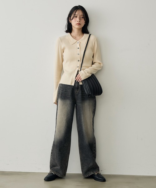 美品RHC Kennedy ブラックデニムパンツ 36インチ RHC ブラック デニム
