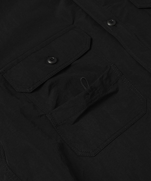 COMME des GARCONS HOMME（コム デ ギャルソン・オム）の「ナイロンタッサー LOGO シャツ（シャツ/ブラウス・メンズ・カーキ/ネイビー/ブラック・L/M/S/XS）」の7枚目の写真