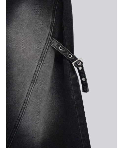 Uenui（ウニュイ）の「side belt tobi denim（デニムパンツ・レディース・ブラック・FREE）」の17枚目の写真
