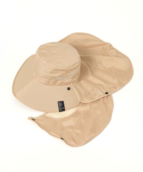 LAKOLE（ラコレ）の「UVネック&ハット / 324068（ハット・レディース・ベージュ/ブラック・FREE）」の2枚目の写真