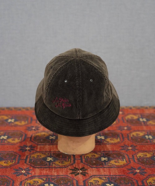 MRFATMAN(ミスターファットマン)の「CORUROY METRO HAT(ハット・メンズ・ブラウン/ブラック/アイボリー/ブルー・M/L/XL)」の7枚目の写真