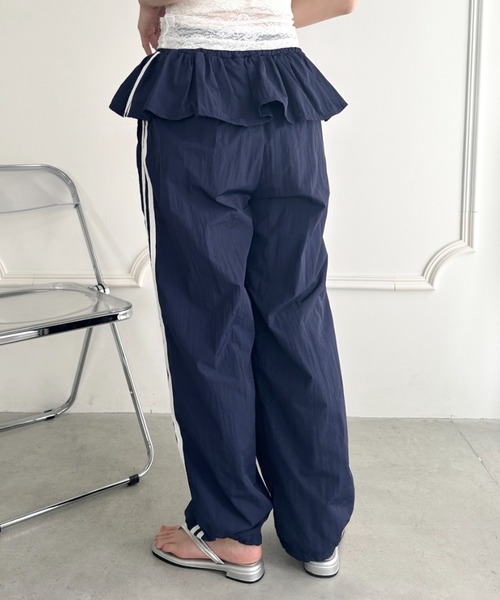 wears（ウェアーズ）の「フリルデザイン ナイロンパンツ ダブルラインナイロンパンツ（その他パンツ・レディース・ブラック/ホワイト/ネイビー・FREE）」の22枚目の写真