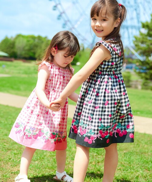 ANY（エニィ）の「総柄 サマーワンピース（ワンピース・キッズ・アイボリー系5/ブラック系3/ネイビー系7/ライラック系5/ピンク系3/サックスブルー系1/ネイビー系6・100/90/130/120/110）」の9枚目の写真