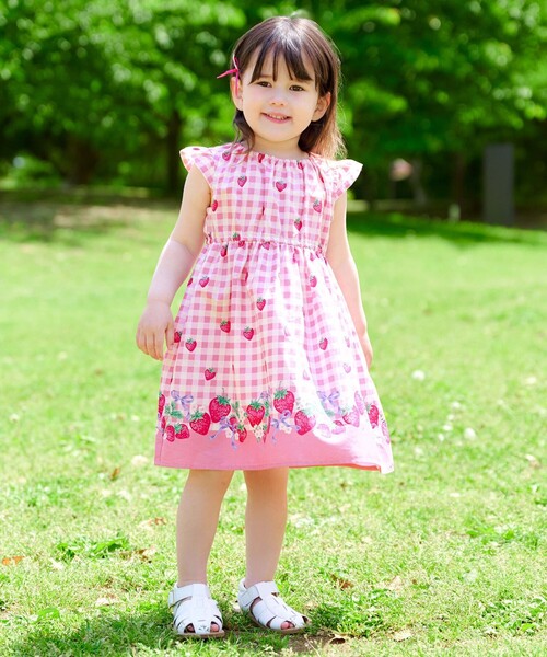 ANY（エニィ）の「総柄 サマーワンピース（ワンピース・キッズ・アイボリー系5/ブラック系3/ネイビー系7/ライラック系5/ピンク系3/サックスブルー系1/ネイビー系6・100/90/130/120/110）」の17枚目の写真