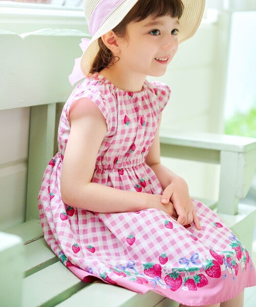 ANY（エニィ）の「総柄 サマーワンピース（ワンピース・キッズ・アイボリー系5/ブラック系3/ネイビー系7/ライラック系5/ピンク系3/サックスブルー系1/ネイビー系6・100/90/130/120/110）」の19枚目の写真