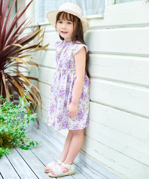 ANY（エニィ）の「総柄 サマーワンピース（ワンピース・キッズ・アイボリー系5/ブラック系3/ネイビー系7/ライラック系5/ピンク系3/サックスブルー系1/ネイビー系6・100/90/130/120/110）」の22枚目の写真