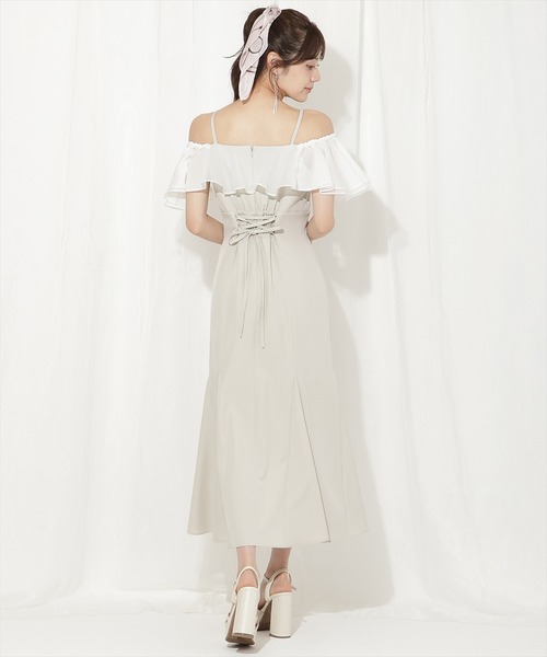 WILLSELECTION（ウィルセレクション）の「メロウラッフルマーメイドワンピース（ワンピース・レディース・ミント/ピンク/サックスブルー・FREE）」の4枚目の写真