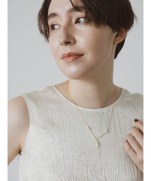 Te chichi CLASSIC（テチチクラシック）の「【JAPAN FABRIC】リンクルアセテートサテンワンピース《2025summer catalog item》（ワンピース・レディース・オフホワイト・F）」の10枚目の写真