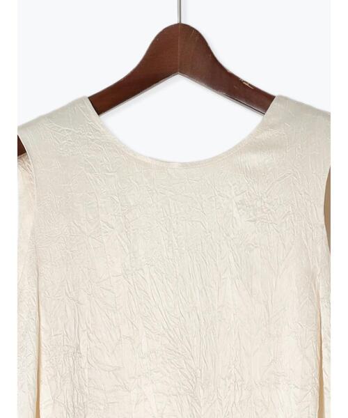 Te chichi CLASSIC（テチチクラシック）の「【JAPAN FABRIC】リンクルアセテートサテンワンピース《2025summer catalog item》（ワンピース・レディース・オフホワイト・F）」の13枚目の写真