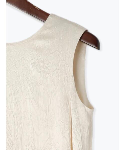 Te chichi CLASSIC（テチチクラシック）の「【JAPAN FABRIC】リンクルアセテートサテンワンピース《2025summer catalog item》（ワンピース・レディース・オフホワイト・F）」の14枚目の写真