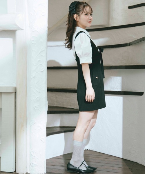 ワンピース Annie ribbon mini dress Annie ribbon mini dress