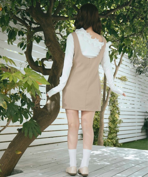 TITTY&CO.（ティティーアンドコー）の「リボンデザインミニワンピース（ワンピース・レディース・ブラック/ベージュ・FREE）」の21枚目の写真