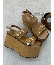 EVRIS | スタッズモチーフプラットフォームサンダル(サンダル)