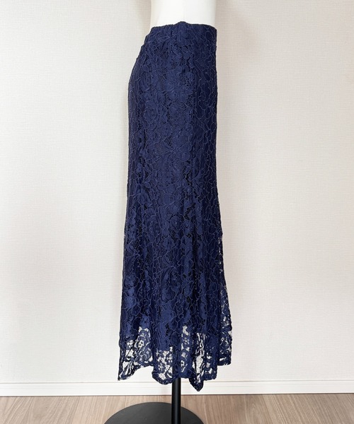 Coo+i（クーイ）の「総レーススカート（スカート・レディース・ネイビー/グレー/ブラック・M/L）」の12枚目の写真
