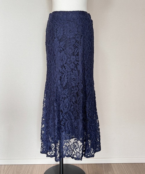 Coo+i（クーイ）の「総レーススカート（スカート・レディース・ネイビー/グレー/ブラック・M/L）」の13枚目の写真