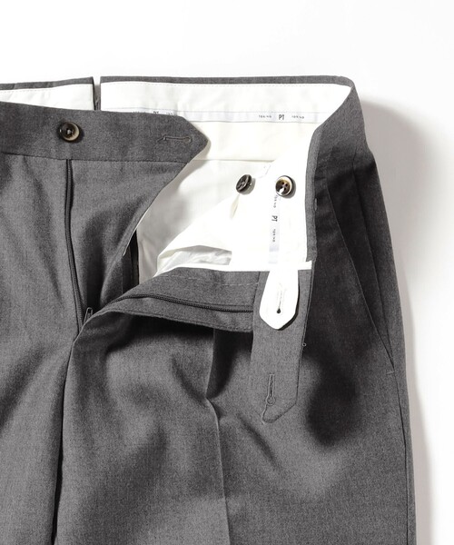 PT TORINO（ピーティートリノ）の「【別注】PT TORINO / GENTLEMAN-F ストレッチウール 1プリーツ スラックス（その他パンツ・メンズ・ダークブラウン/ネイビー/チャコールグレー/グレー・50/48/46/44）」の8枚目の写真