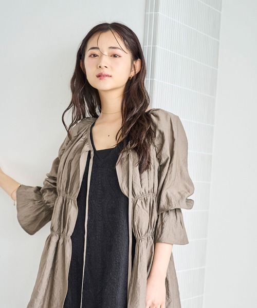 ブラウス シャツ 「ZOZO限定」ギャザーチュニックシャツ レディース B.C STOCK ブラウス シャツ 「ZOZO限定」ギャザーチュニック