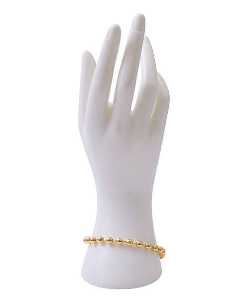 TAKAHIROMIYASHITATheSoloIst.（タカヒロミヤシタザソロイスト）の「TAKAHIROMIYASHITATheSoloist. / タカヒロミヤシタザソロイスト.：ball chain bracelet. -L- regular：sspj0029[RIP]（ネックレス・メンズ・ゴールド/シルバー・FREE）」の4枚目の写真