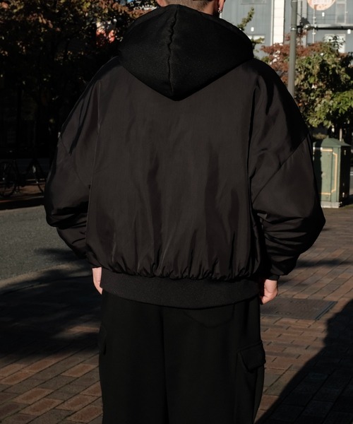 2AM(ツーエイエム)の「INTODUSK / DOUBLE BOMBER(MA-1・メンズ・ブラック・X-LARGE)」の4枚目の写真