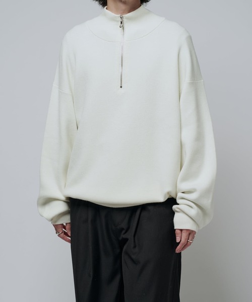 ウォッシャブルハーフZIPニット（ニット/セーター）｜Lui's（ルイス