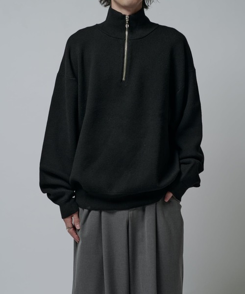 ウォッシャブルハーフZIPニット（ニット/セーター）｜Lui's（ルイス