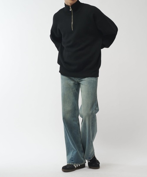 ウォッシャブルハーフZIPニット（ニット/セーター）｜Lui's（ルイス