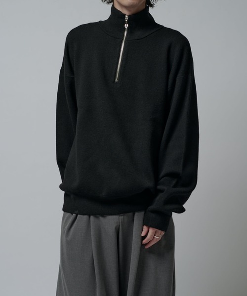 ウォッシャブルハーフZIPニット（ニット/セーター）｜Lui's（ルイス