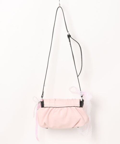 aimoha（アイモハ）の「リボンデコレーションショルダーバッグ（ショルダーバッグ・レディース・シルバー/ブラック/ピンク・FREE）」の4枚目の写真