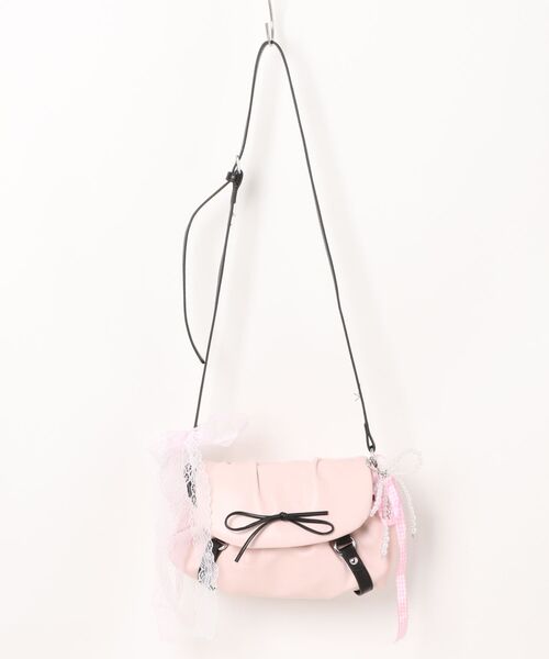 aimoha（アイモハ）の「リボンデコレーションショルダーバッグ（ショルダーバッグ・レディース・シルバー/ブラック/ピンク・FREE）」の22枚目の写真