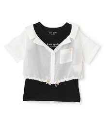ケイトスペード　フリルネックブラウス　白　120 ケイト・スペード ニューヨーク キッズ(kate spade new york
