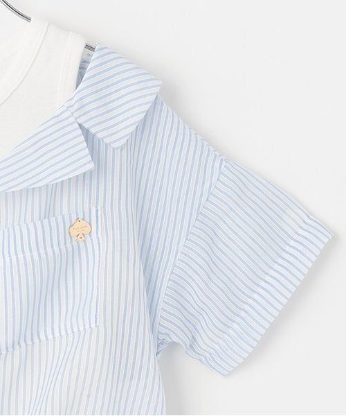 kate spade new york kids（ケイトスペードニューヨーク）の「トドラー シアーシャツ&タンクトップセット（シャツ/ブラウス・キッズ・サックスブルー/ブラック・120cm/130cm）」の8枚目の写真