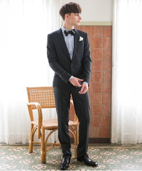 Buffalo Bobs（バッファローボブズ）の「BRIGHT GRID(ブライト グリッド)グリッドチェック 1B スーツ（スーツセット・メンズ・グレー・1/S/2/M/3/L/4(LL)）」の7枚目の写真