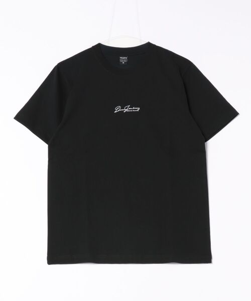 B'day(ビーデイ)の「ヘヴィウェイト天竺 プリント 半袖 クルーネック コットン100%(Tシャツ/カットソー・メンズ・ブラック/ホワイト/グレイッシュベージュ・LARGE/MEDIUM)」の2枚目の写真