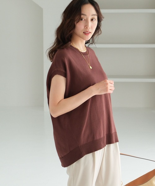 Elura（エルーラ）の「ハリ感フレンチプルオーバー/572668（ニット/セーター・レディース・グリーン系その他4/グレイッシュベージュ/ブラック/ブラウン・FREE）」の19枚目の写真