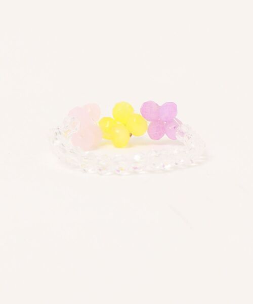 flower(フラワー)の「カラーフラワーリング(リング・レディース・ホワイト・FREE)」の2枚目の写真