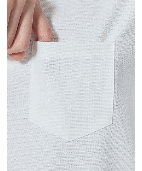 Perfect Suit FActory（パーフェクトスーツファクトリー）の「【高通気】レギュラー半袖ポロシャツ　ホワイト/ブラック/ネイビー（ポロシャツ・メンズ・ブラック/ネイビー/オフホワイト・L/M）」の8枚目の写真